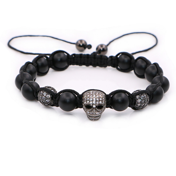 Skull Bead Bracelet Matte - Kay&P