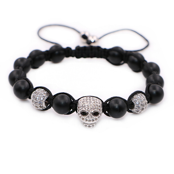 Skull Bead Bracelet Matte - Kay&P
