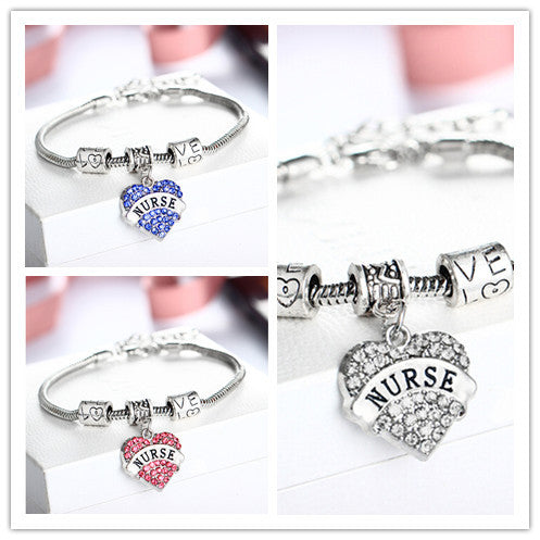 Crystal Charm Nurse Bracelet - Kay&P