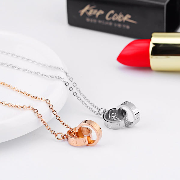 Interlocked Love Circle Necklace - Kay&P