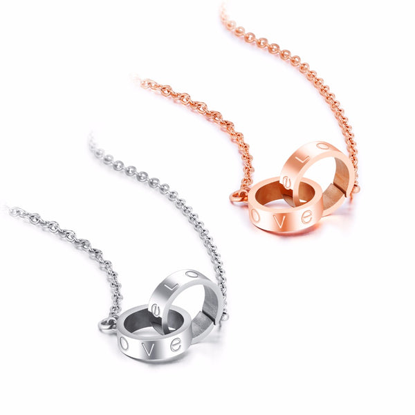 Interlocked Love Circle Necklace - Kay&P