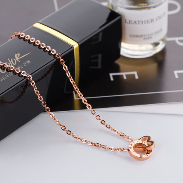 Roman Numerals & Heart Necklace - Kay&P