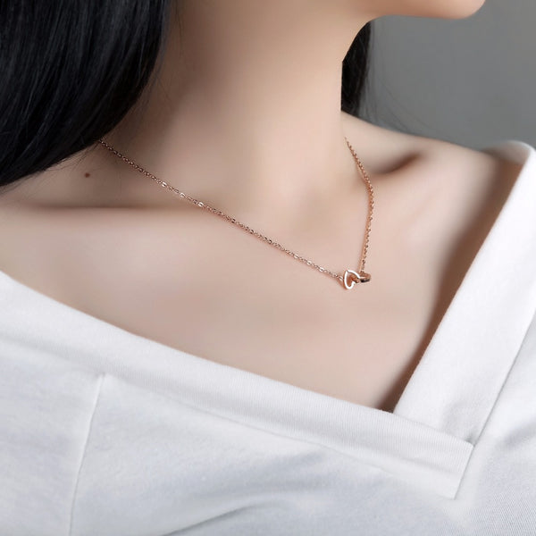 Roman Numerals & Heart Necklace - Kay&P