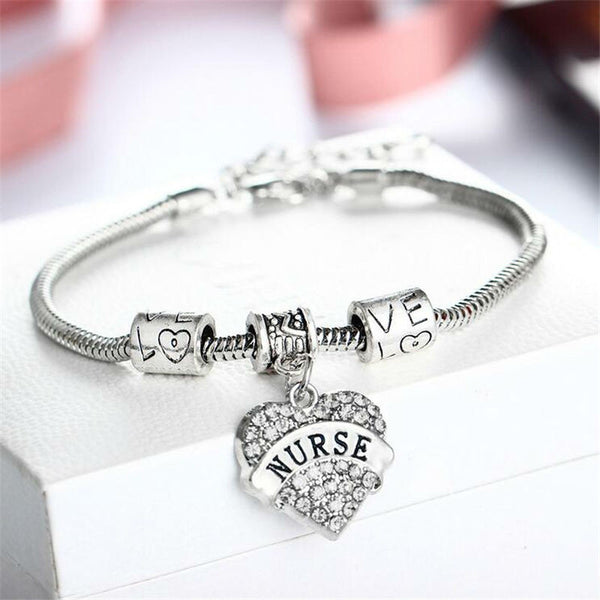 Crystal Charm Nurse Bracelet - Kay&P