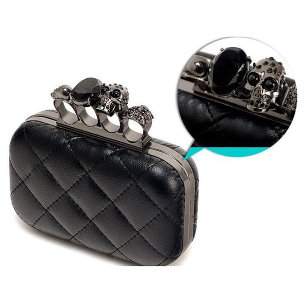 Vintage Skull Knuckle Ring Clutch - Kay&P