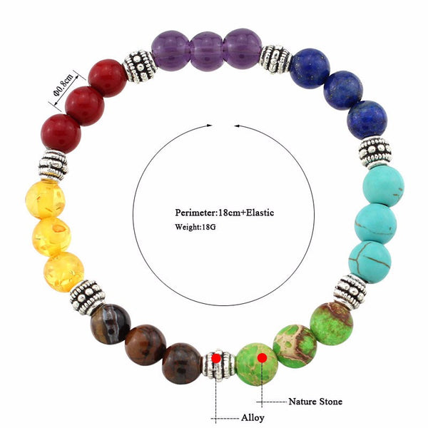 Spiritual Chakra Bead Bracelet - Kay&P