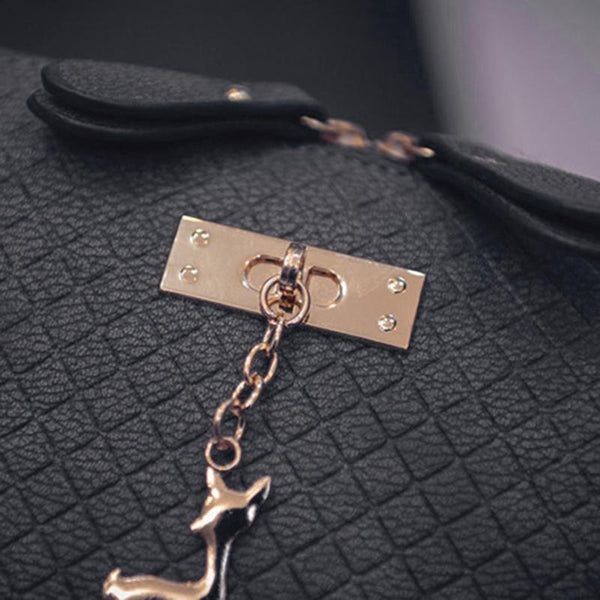 Womens Quilted Premium Deer Inspired Handbag - Kay&P
