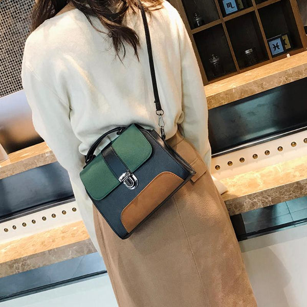 Womens Crossbody Patchwork Handbag - Kay&P