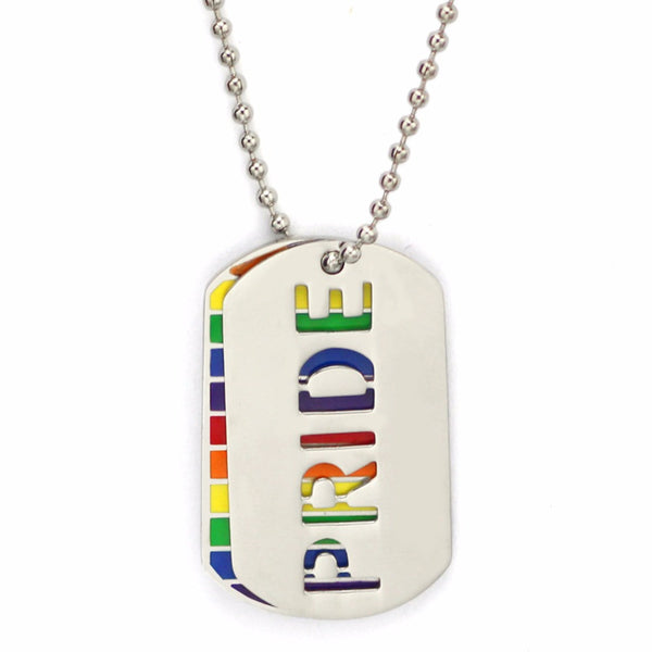 Rainbow Stainless Steel PRIDE Dog Tag - Kay&P