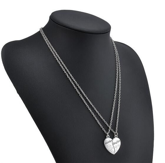 Mother Daughter Silver Plated Necklace - Kay&P