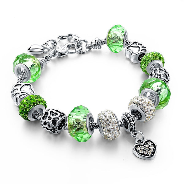 Crystal Charm Bracelet - Kay&P