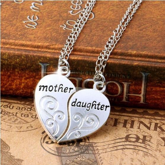 Mother Daughter Silver Plated Necklace - Kay&P