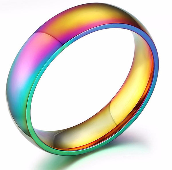 FREE Rainbow Titanium Style Ring - Kay&P