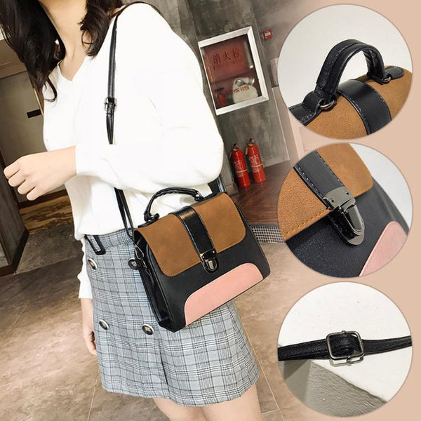 Womens Crossbody Patchwork Handbag - Kay&P