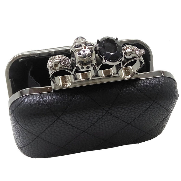 Vintage Skull Knuckle Ring Clutch - Kay&P
