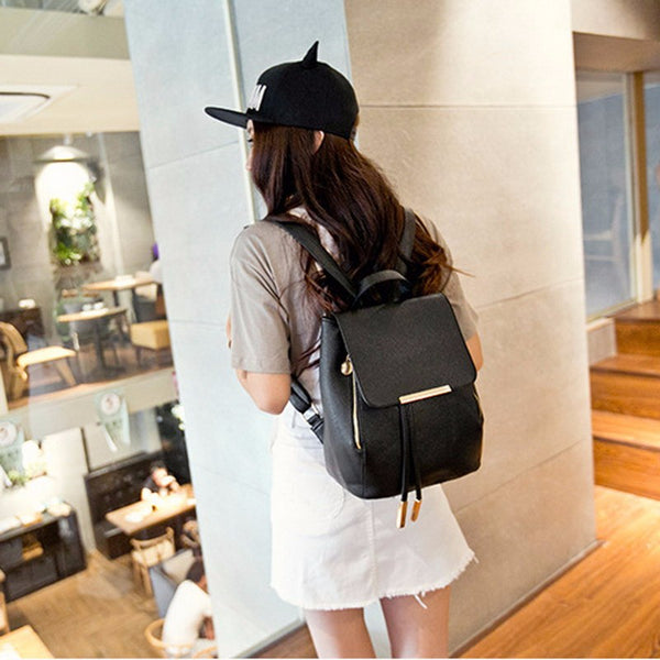 Women Soft PU Leather Backpack - Kay&P