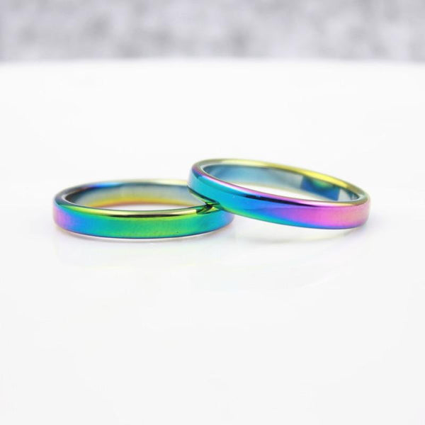 FREE Rainbow Titanium Style Slim Ring - Kay&P
