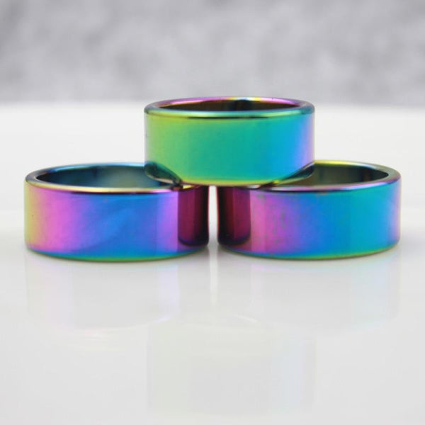 FREE Rainbow Titanium Wide Ring - Kay&P