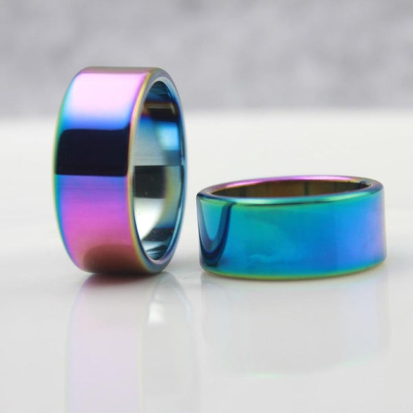 FREE Rainbow Titanium Wide Ring - Kay&P