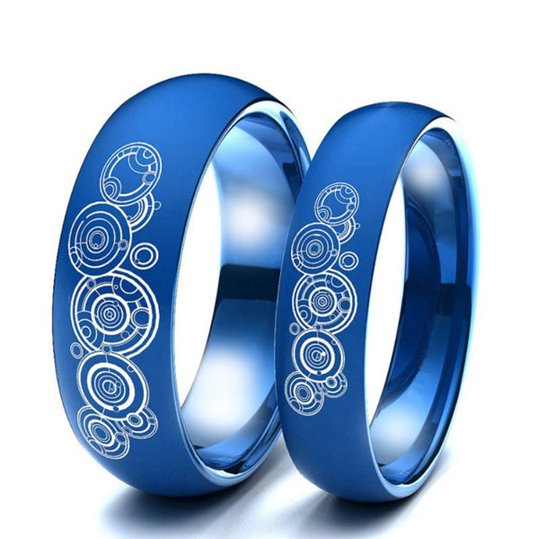 Stainless Steel Circle Pattern Ring - Kay&P