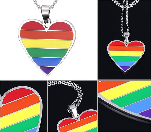 FREE Rainbow Heart necklace - Kay&P
