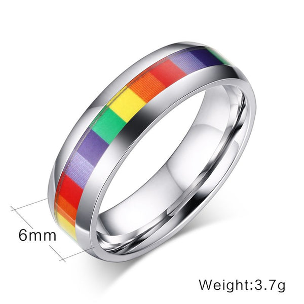 Rainbow Square Ring - Kay&P