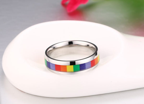 Rainbow Square Ring - Kay&P