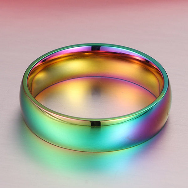 Rainbow Titanium Style Ring - Kay&P