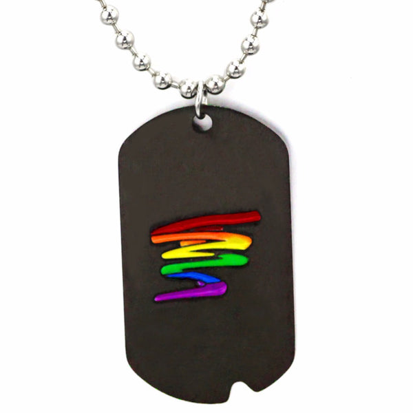Dark Rainbow Dog Tag - Kay&P