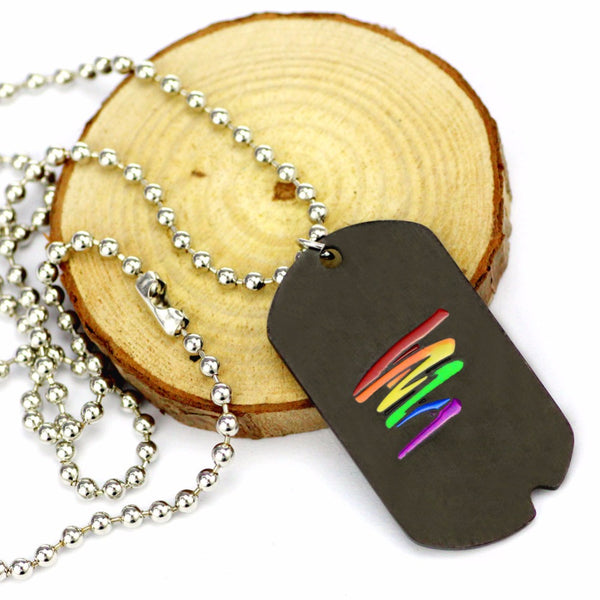 Dark Rainbow Dog Tag - Kay&P