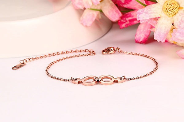 Rose Gold Male-Male Bracelet - Kay&P