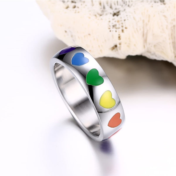FREE Rainbow Heart Ring - Kay&P