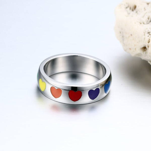 FREE Rainbow Heart Ring - Kay&P