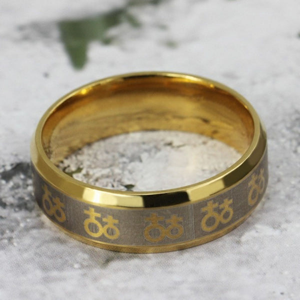 Stainless Steel Gold Female-Female Ring - Kay&P