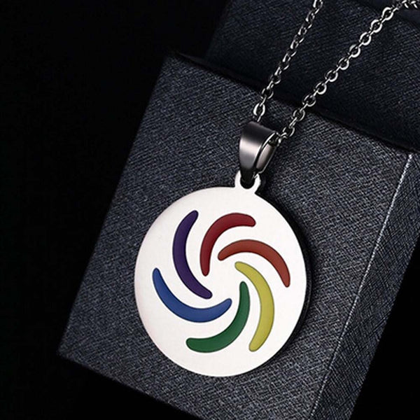 FREE Rainbow Swirl Pendant Necklace - Kay&P