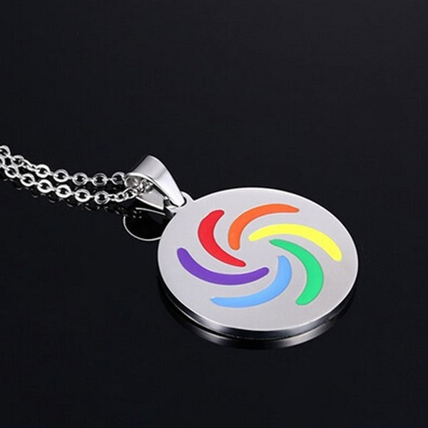 FREE Rainbow Swirl Pendant Necklace - Kay&P