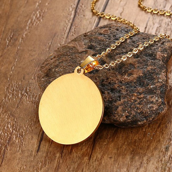 Circle Rainbow Waves With Rhinestones Necklace - Kay&P