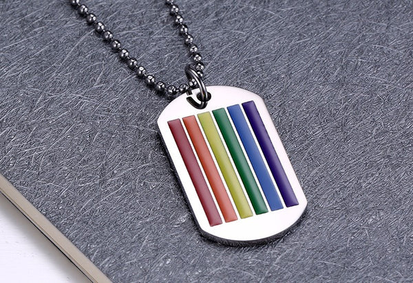 FREE Rainbow Dog Tag Pendant - Kay&P