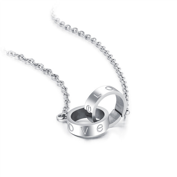 Interlocked Love Circle Necklace - Kay&P