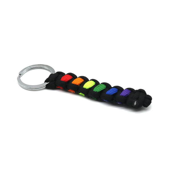Rainbow Survival Paracord Keychain - Kay&P