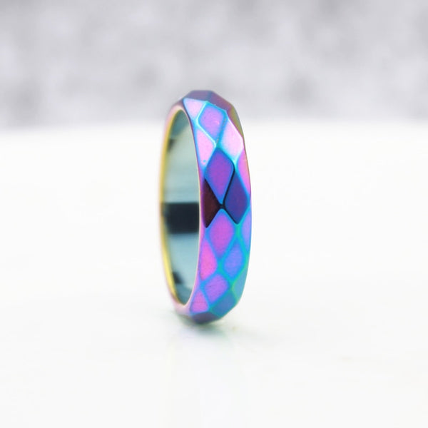 Rainbow Diamond Surface Ring - Kay&P