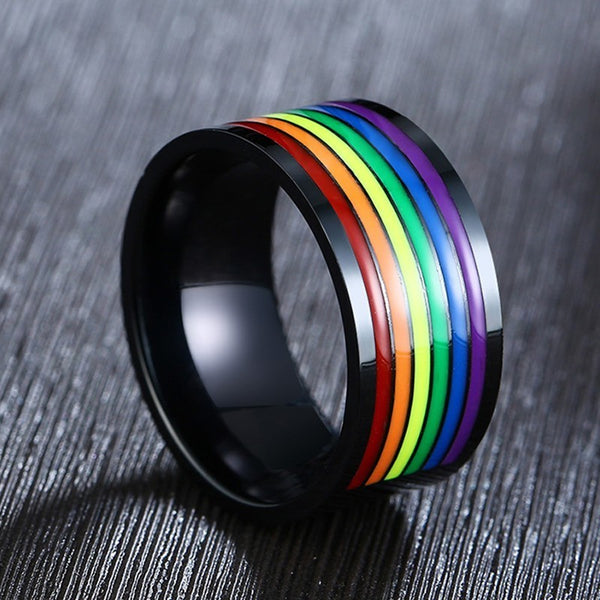 FREE Stainless Steel Enamel Rainbow Ring - Kay&P