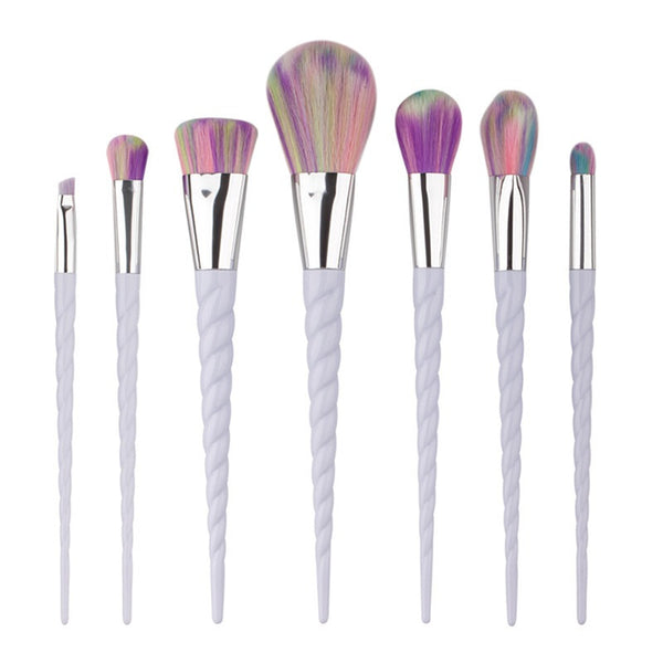 7 Piece Unicorn Make-Up Brushes Set - Kay&P