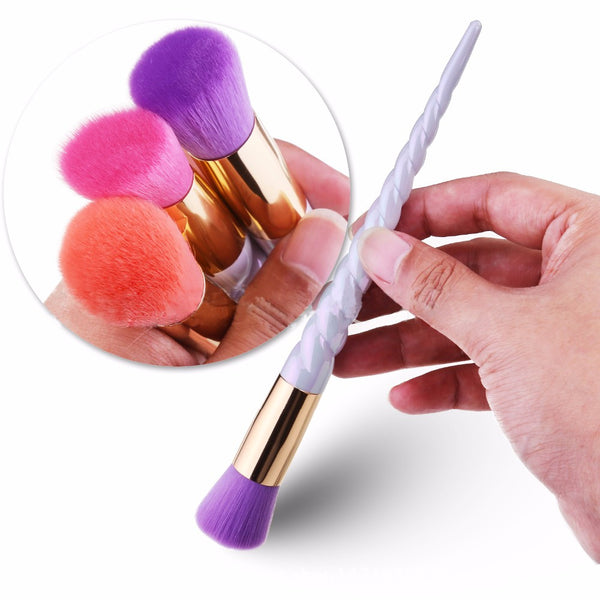 5 Piece Unicorn Make-Up Brushes Set - Kay&P