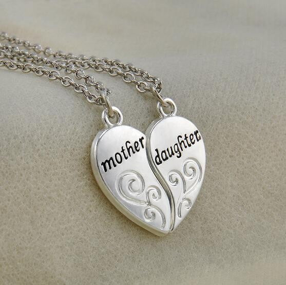 Mother Daughter Silver Plated Necklace - Kay&P