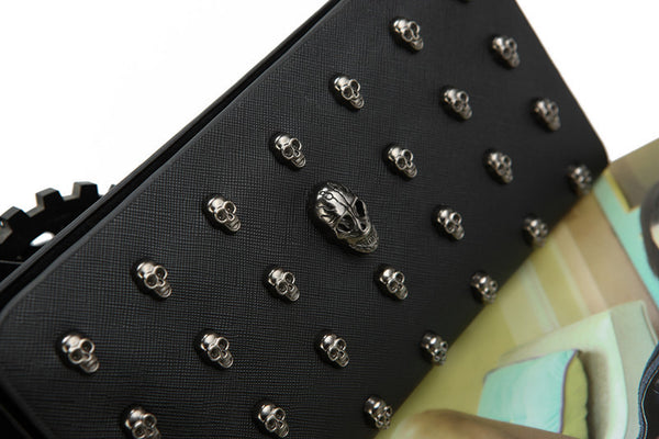Designer Skull Wallet/Clutch - Kay&P