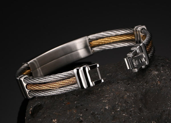 Stainless Steel Cross Bracelet - Kay&P