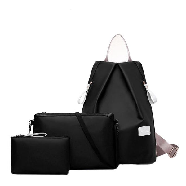3 Piece Designer Backpack & Handbag Set - Kay&P