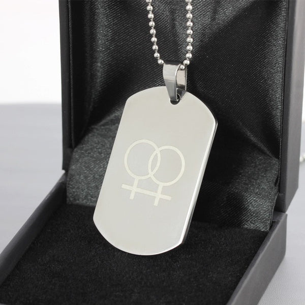 FREE Stainless Steel Female-Female Dog Tag - Kay&P