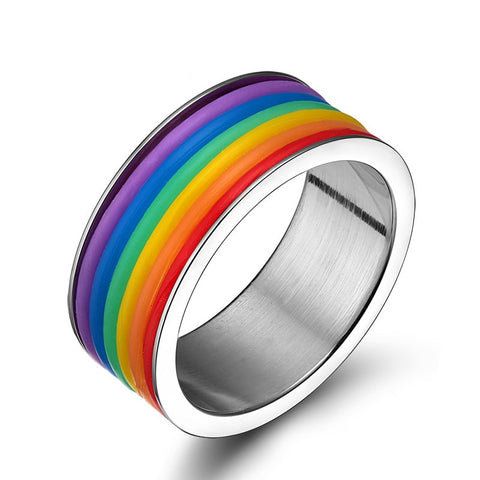 Silicone rainbow ring top